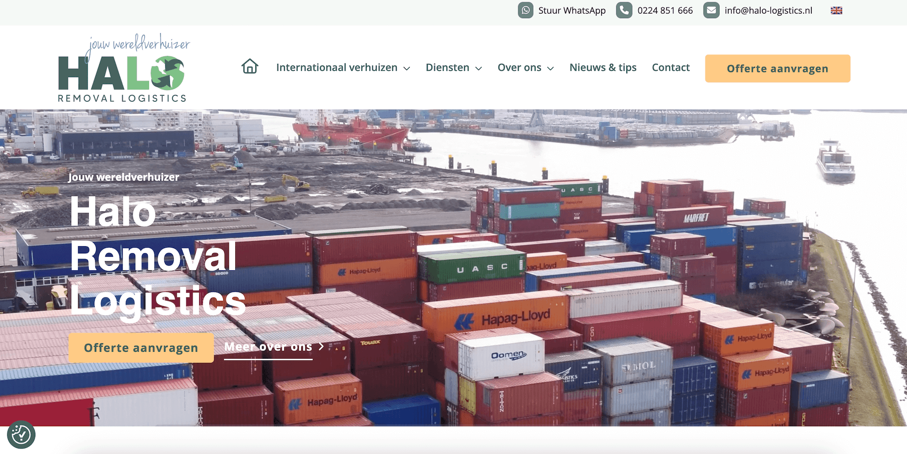 Nieuwe website Halo Removal Logistics